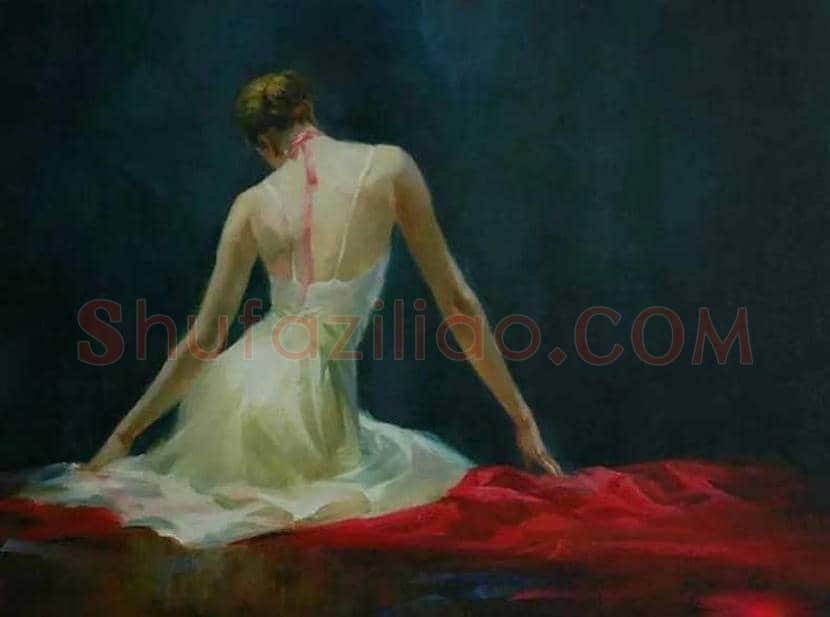 凯文·雷画中的舞女，体现一种静谧的美！ | 书画文摘