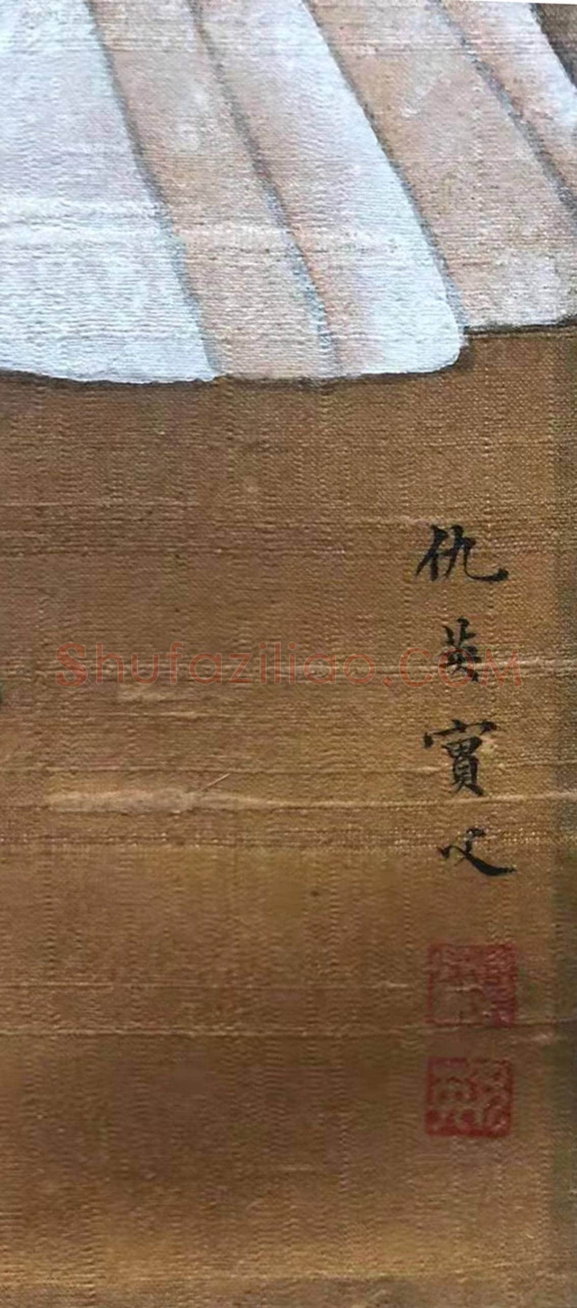 千秋佳人 富丽典雅——仇英《深闺瓶花图》 | 国画作品