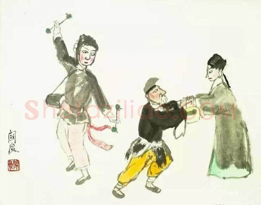 关良戏曲人物画作品欣赏 | 书画讲解