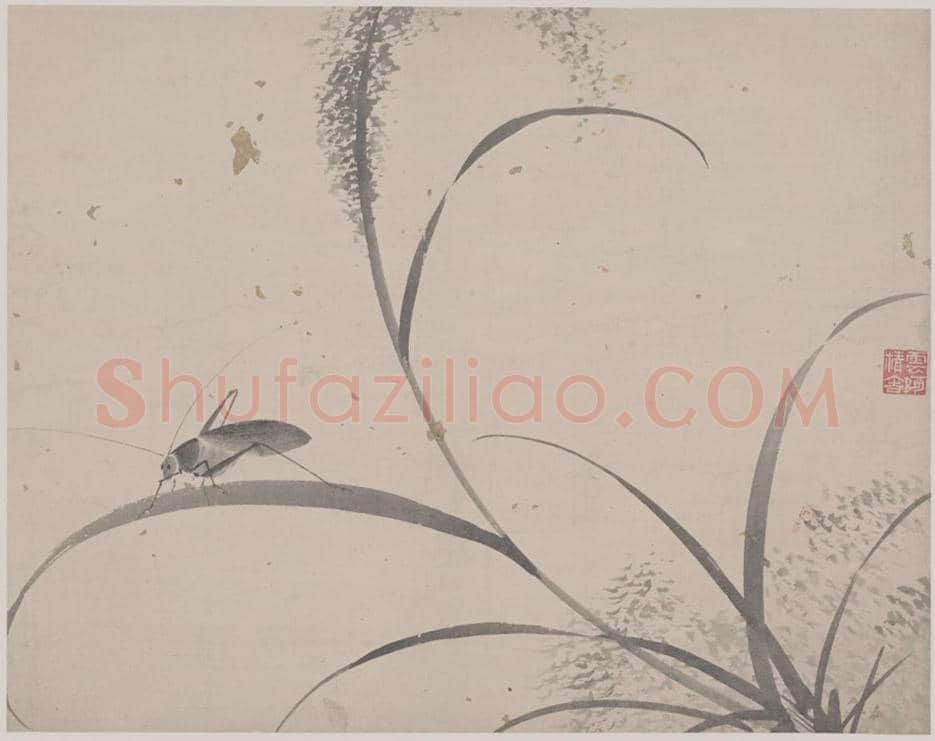 杜大成《花卉草虫图册》图赏 | 传世国画赏析