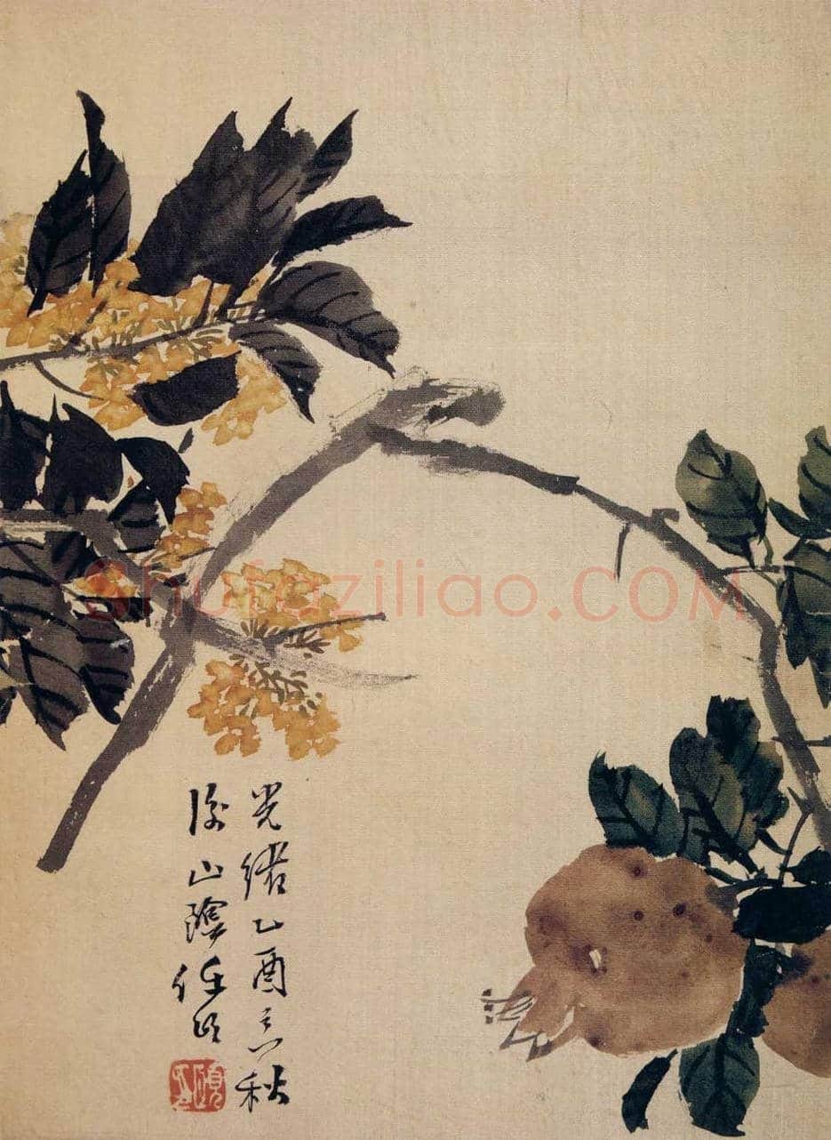 任伯年《花卉册页》欣赏 | 著名国画图片