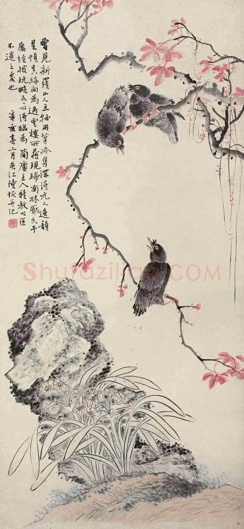 陆恢花鸟画作品欣赏 | 书画讲解