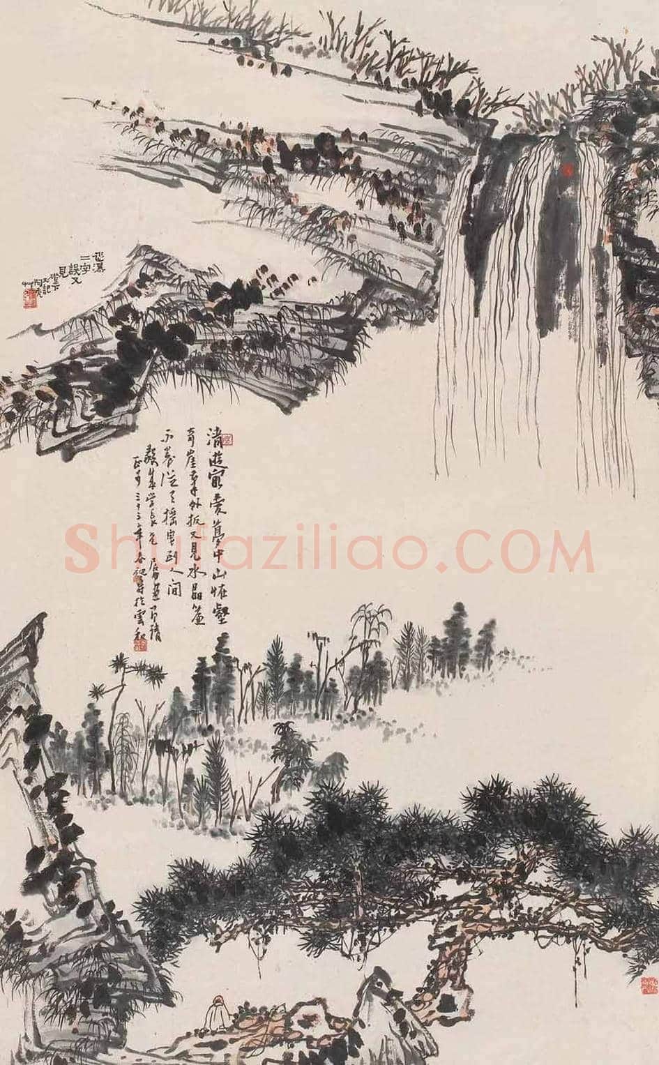 潘天寿山水画欣赏 | 书画科普