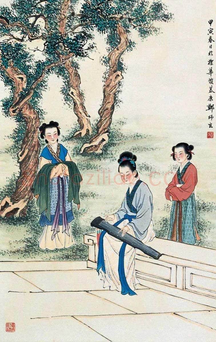 郑慕康人物画作品欣赏 | 书画资料