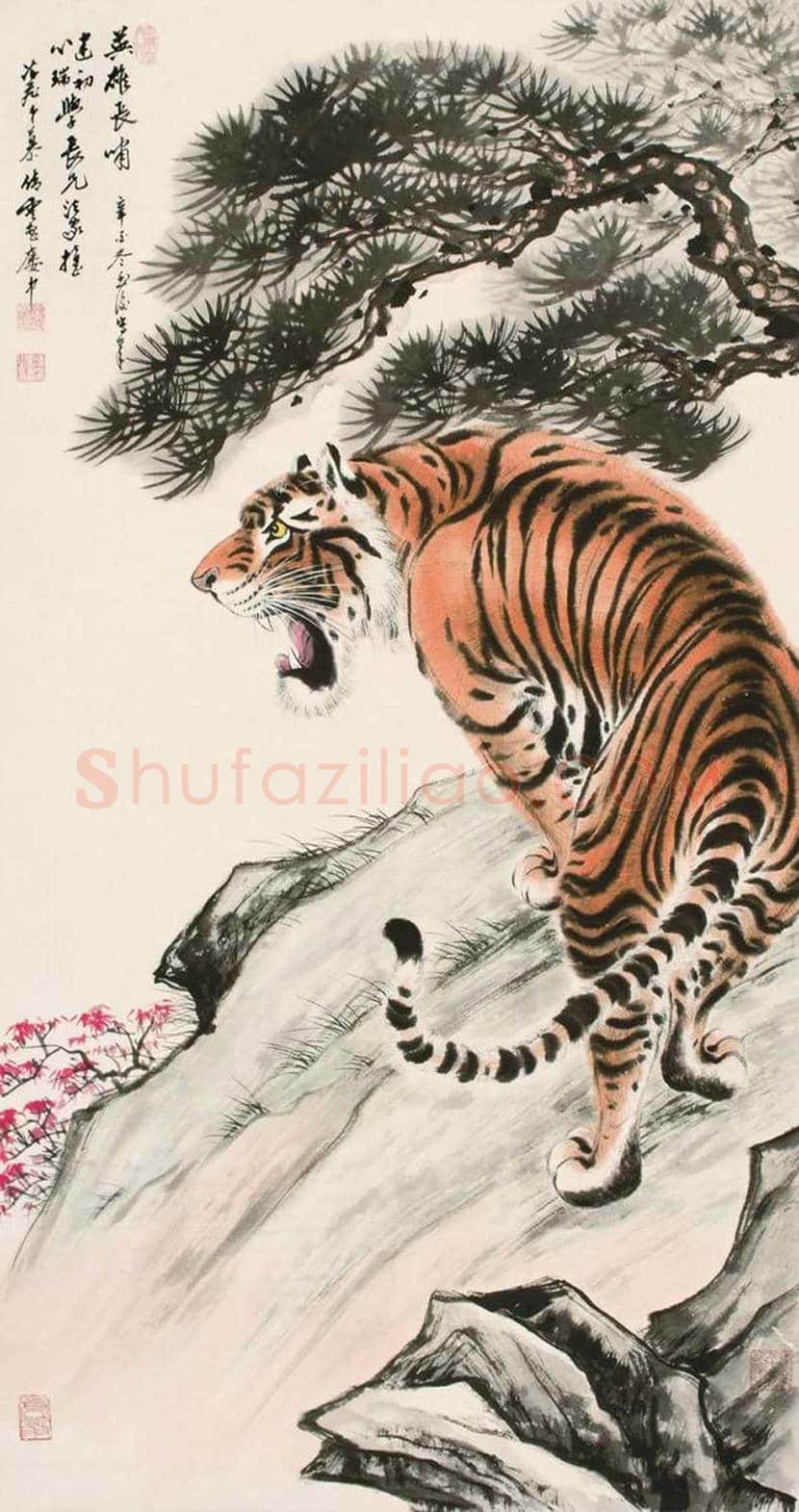 慕凌飞画虎作品欣赏 | 书画科普