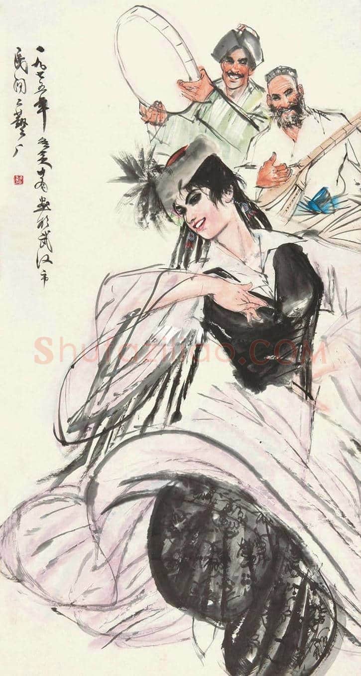 黄胄新疆风情人物画拍卖价格 | 书画学堂