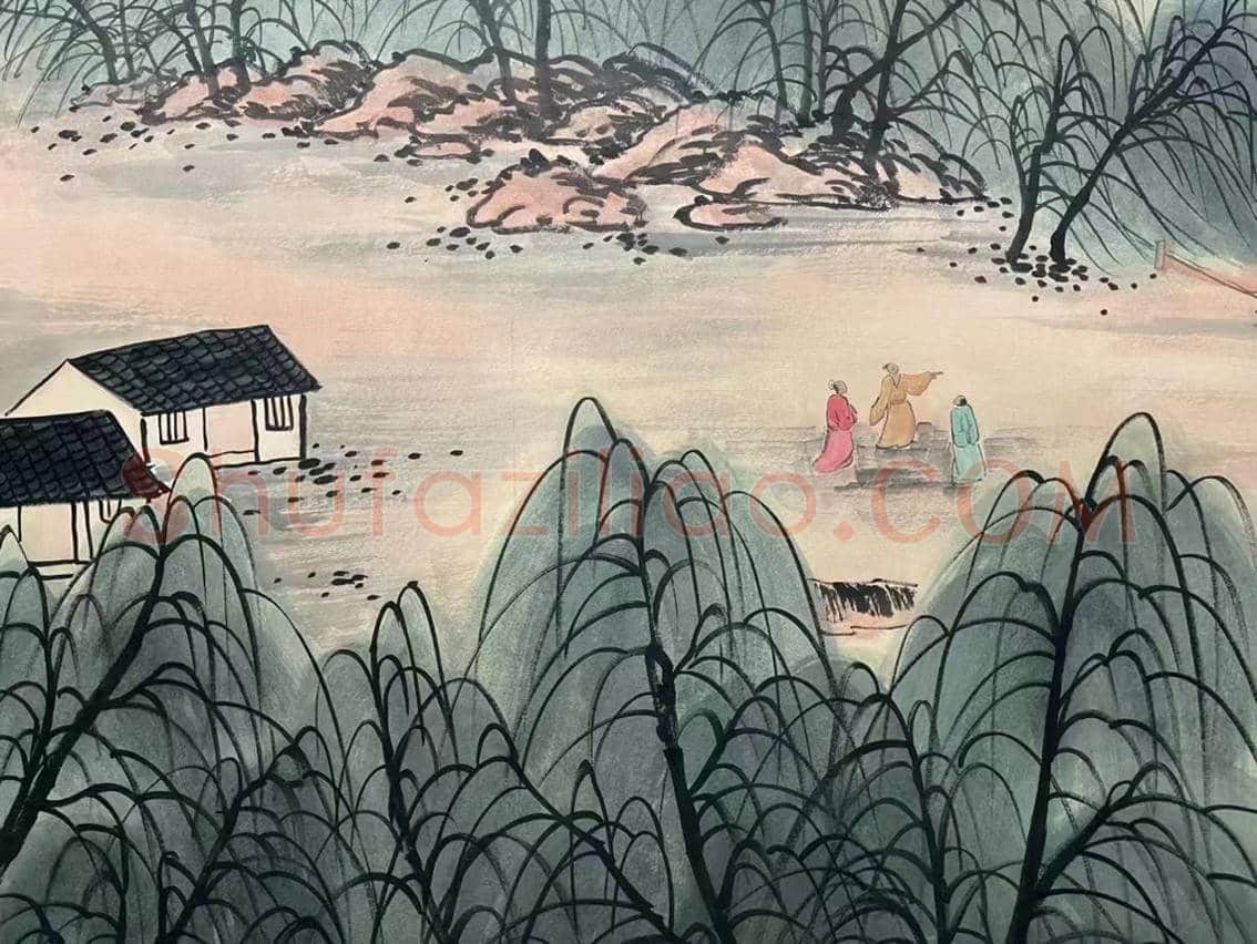 齐白石旷世巨作《溪柳人家》，震撼首呈！ | 国画作品