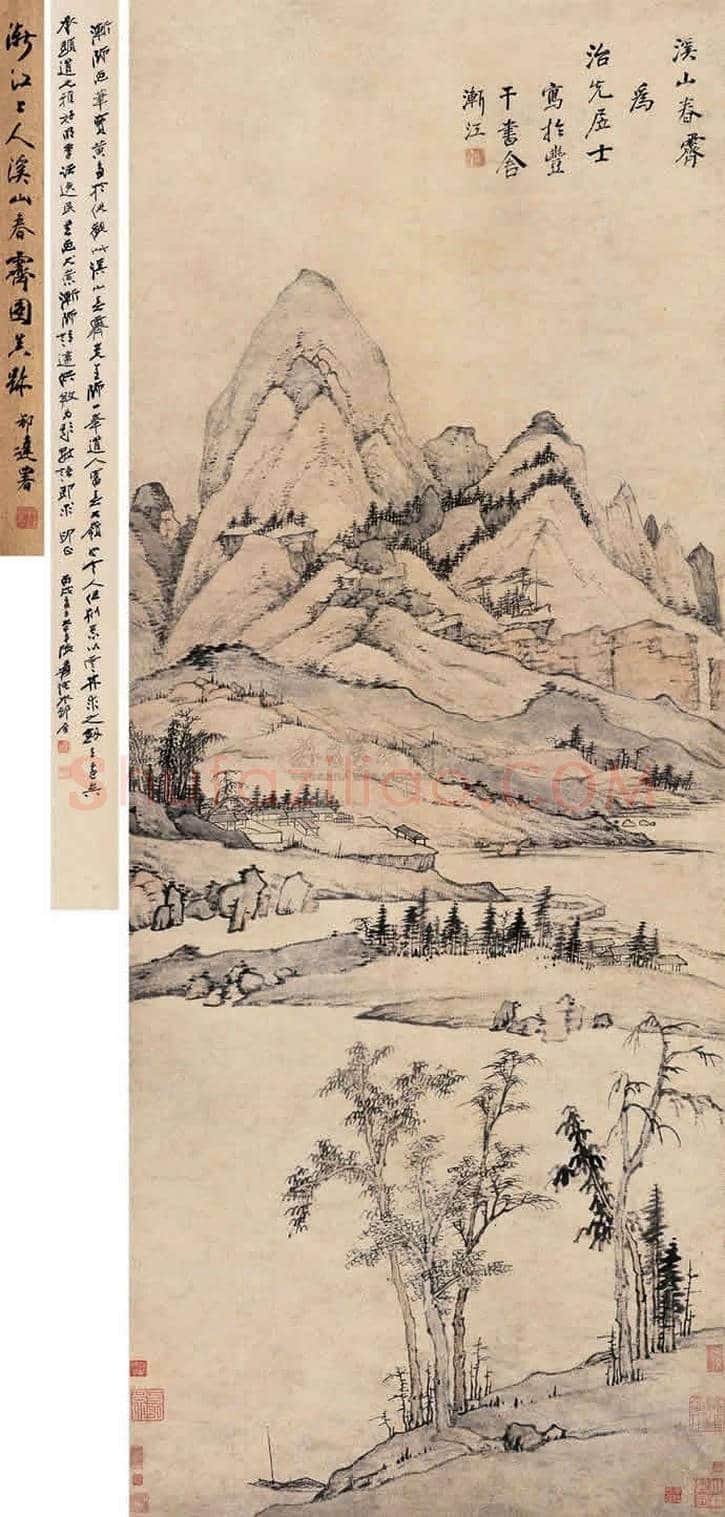弘仁最贵作品都在这里,值得一看! | 书画资料
