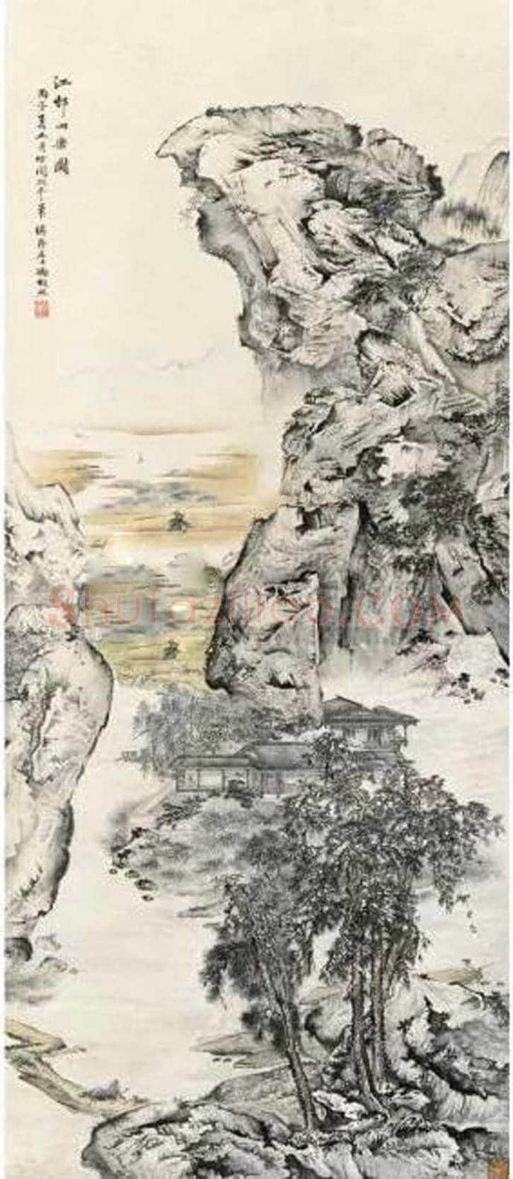 冯超然山水画拍卖价格及欣赏 | 书画学堂