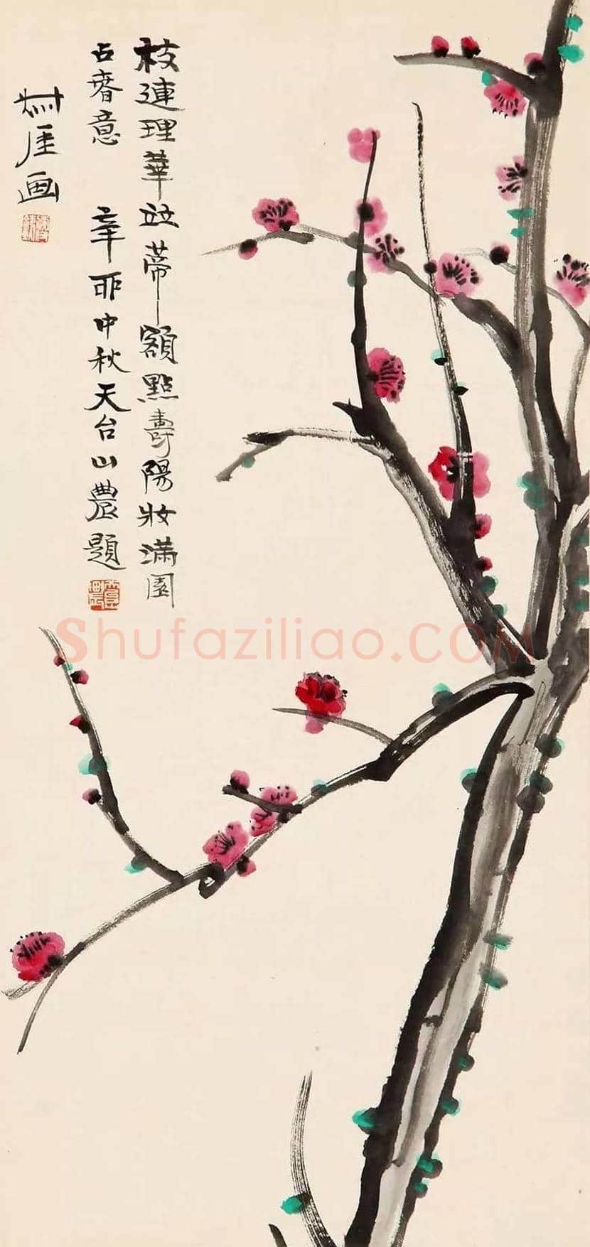 钱瘦铁梅花作品欣赏 | 书画百科