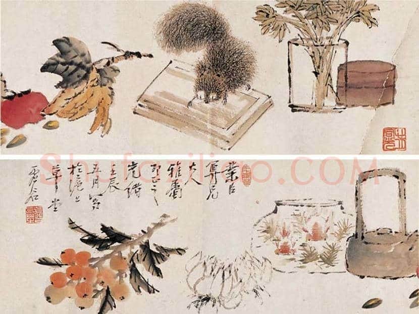 虚谷作品欣赏 | 书画科普