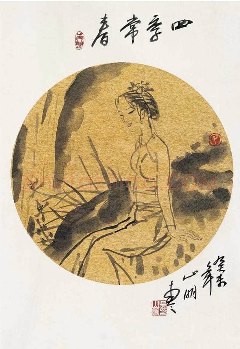 吴山明人物画作品欣赏 | 书画学堂