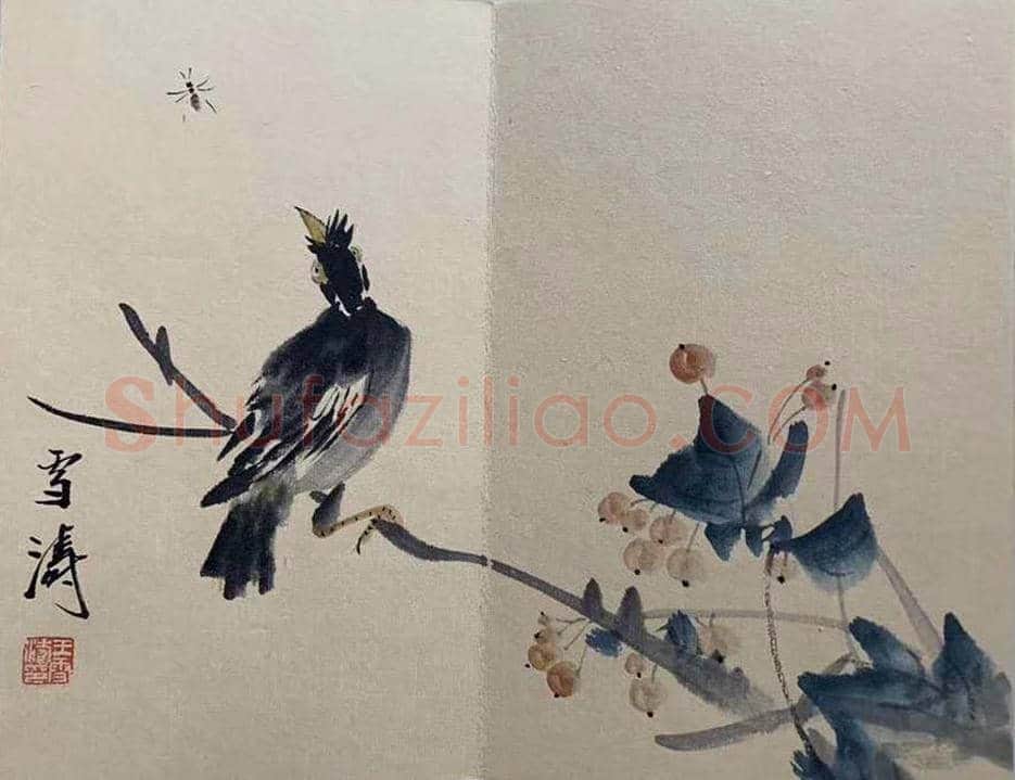 王雪涛《花鸟册页》,晚年精品! | 国画欣赏