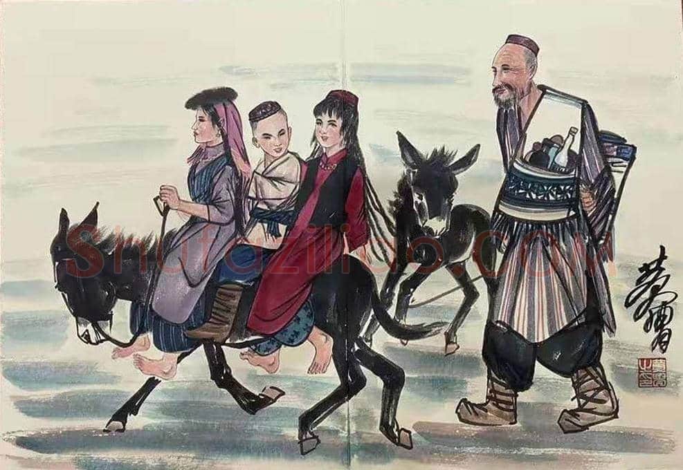 黄胄精品《人物集册》，惊艳面世 | 国画赏析