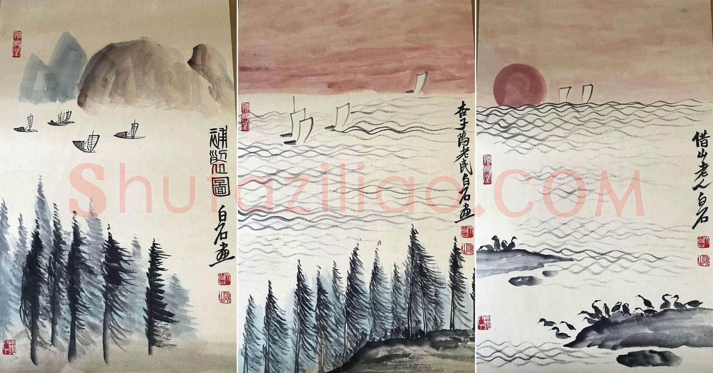 胸中山水甲天下——齐白石《四季山水册》 | 国画赏析