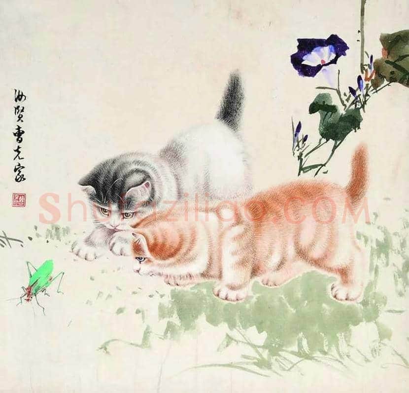 曹克家画猫作品欣赏 | 书画学堂