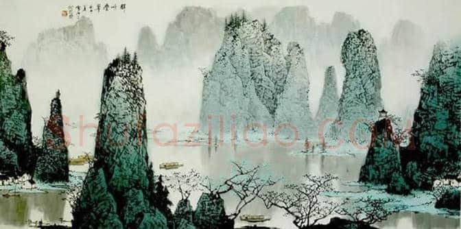 白雪石绘画作品《桂林山水》欣赏(100幅) | 书画文摘