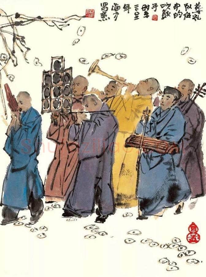 马海方的老北京民俗风情水墨画 | 书画讲解