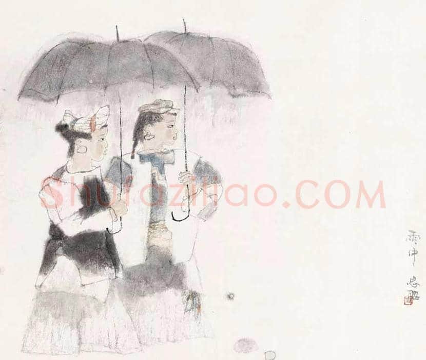 周思聪人物画作品欣赏 | 书画讲解