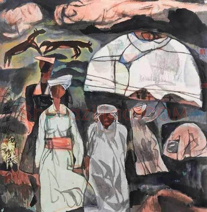 卢沉水墨人物画作品欣赏 | 书画资料