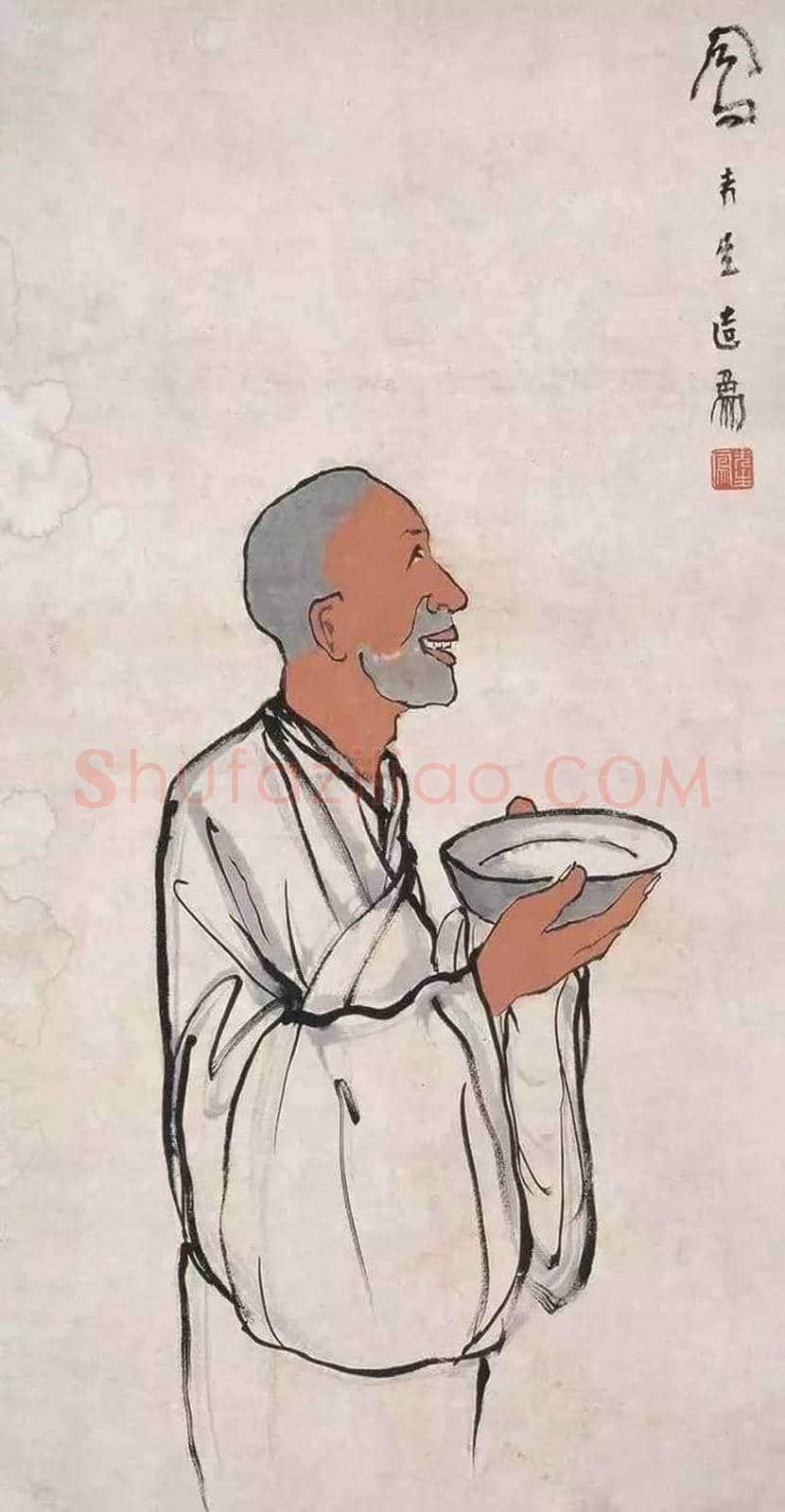 吕凤子人物画作品欣赏 | 书画百科