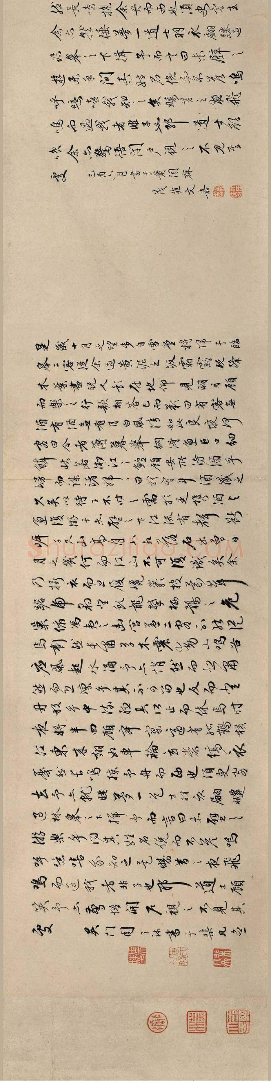 仇英《赤壁图卷》 图赏 | 传世国画赏析