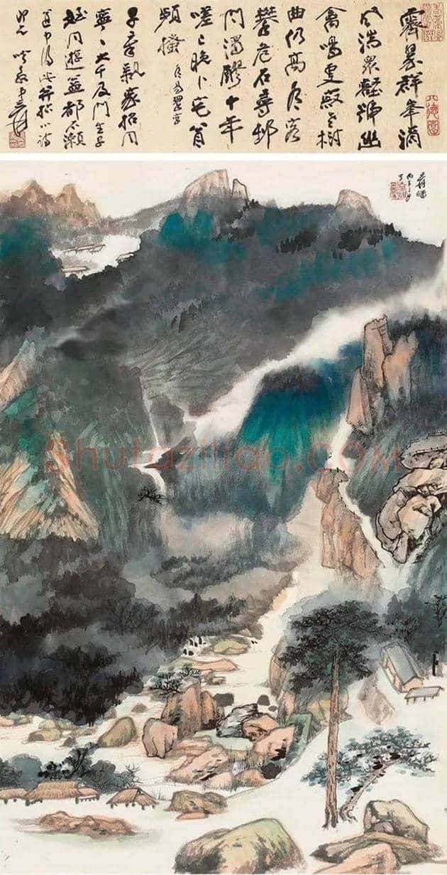 一代画坛巨匠张大千画作欣赏 | 书画学堂