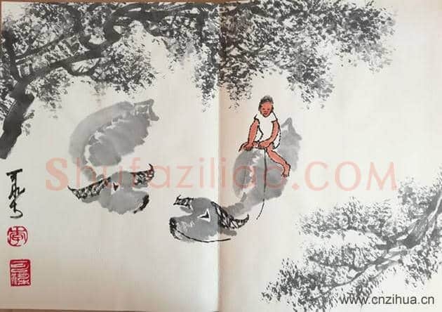 李可染的牛,共8幅!名人字画网有点牛! | 国画作品