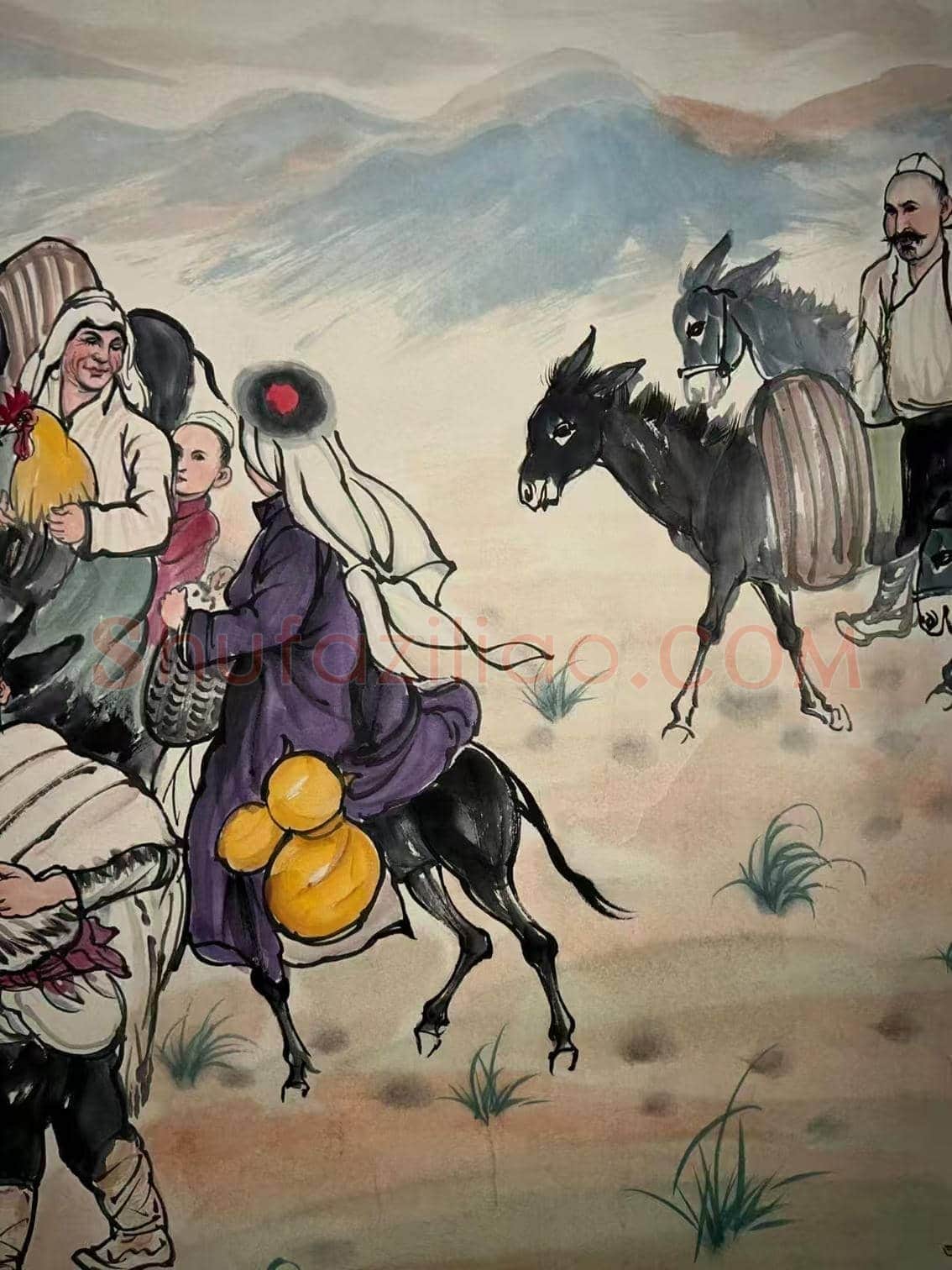珍罕佳作——黄胄《巴扎归来》 | 国画赏析