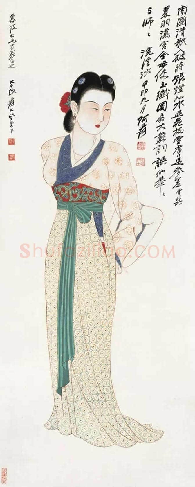 画坛巨匠张大千:创作数百幅《仕女图》 | 书画常识