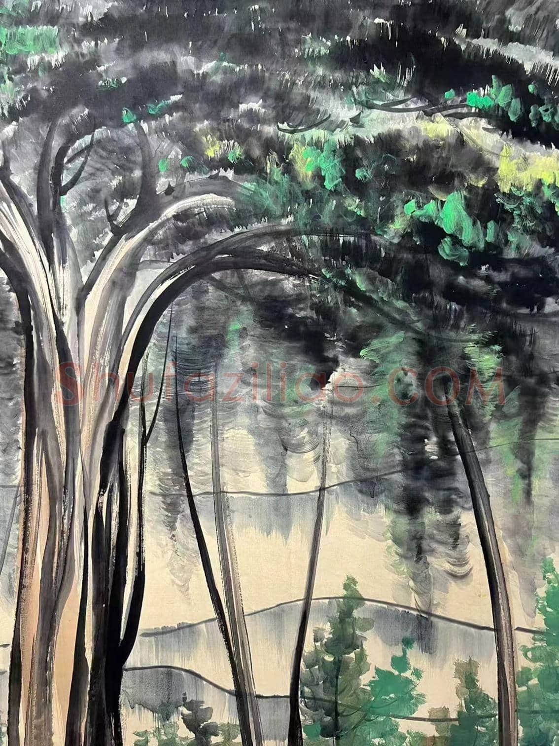 典范巨制——吴冠中《江南旧画图》 | 国画作品