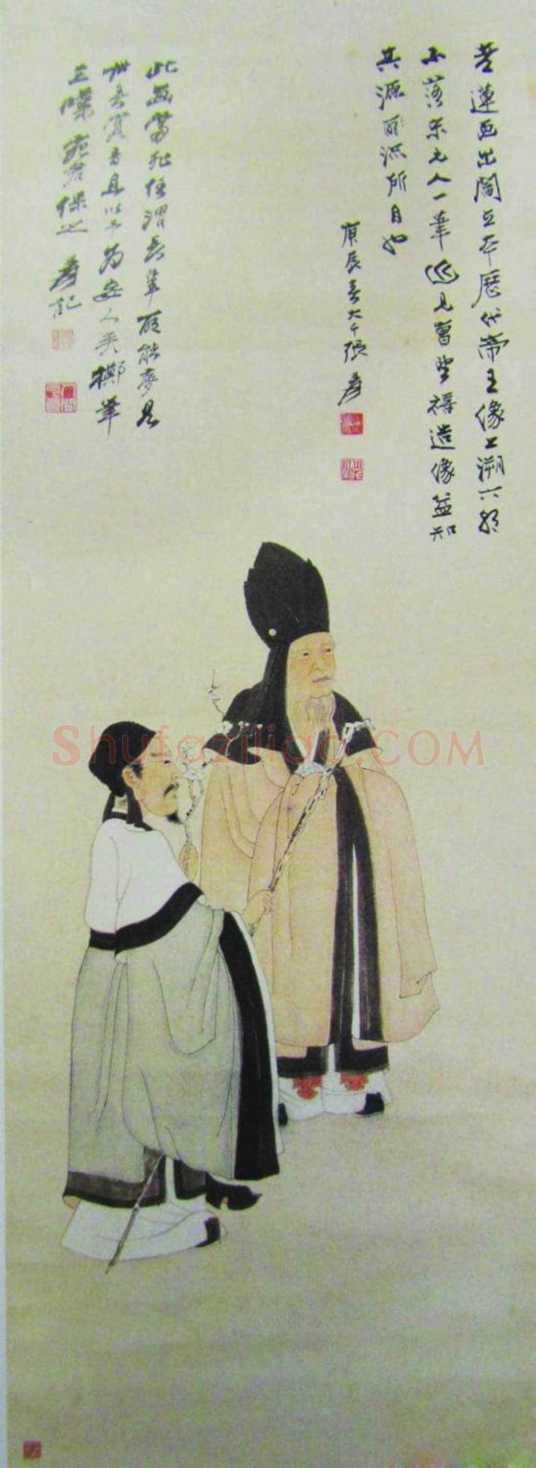张大千《高士赏梅图》欣赏 | 书画学堂