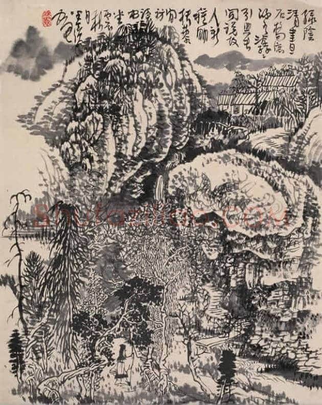 绘画奇人黄秋园作品欣赏(100幅) | 书画百科