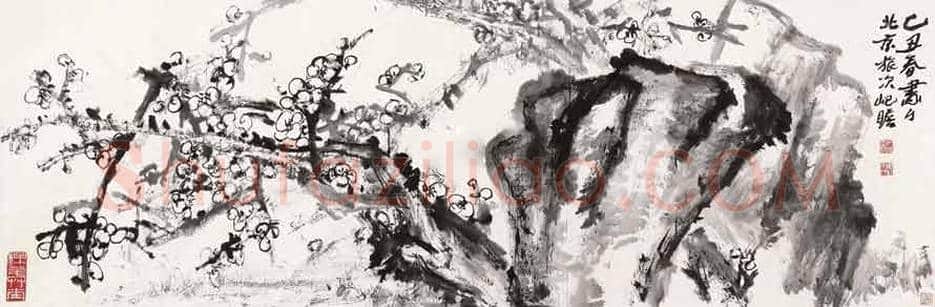 朱屺瞻梅花作品欣赏 | 书画百科