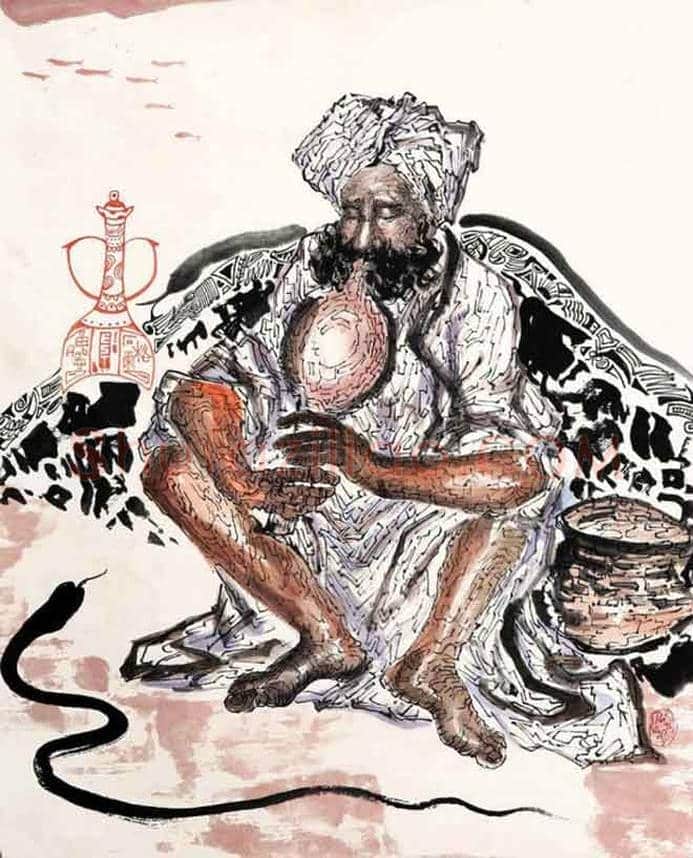 石鲁人物画图赏 | 书画讲解
