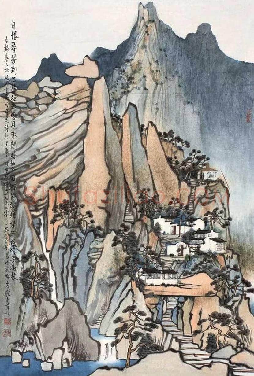方骏山水画作品欣赏 | 书画常识