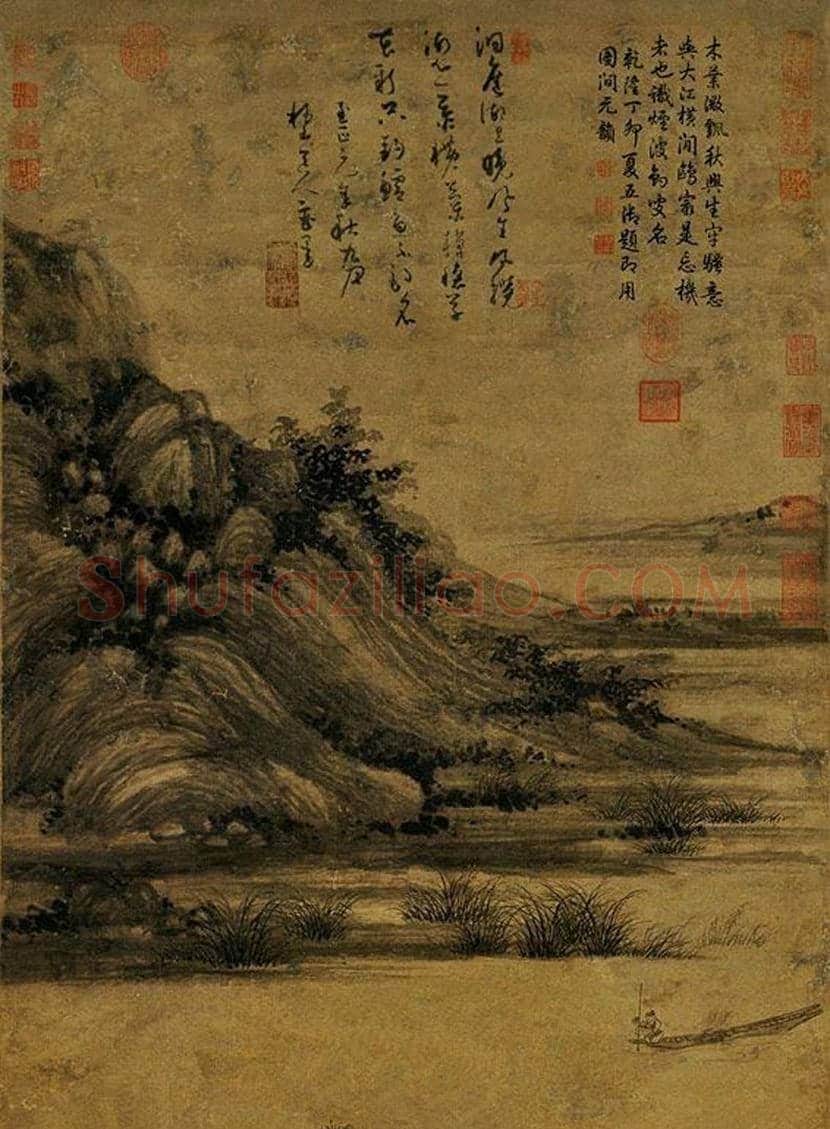 吴镇代表作《洞庭渔隐图》欣赏 | 书画讲解