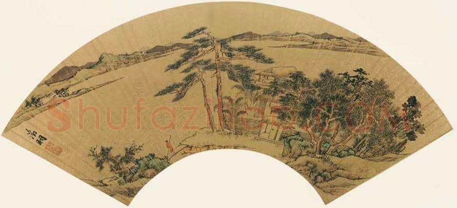 文徵明扇面画图赏《文徵明便面畫选集》 | 著名国画图片