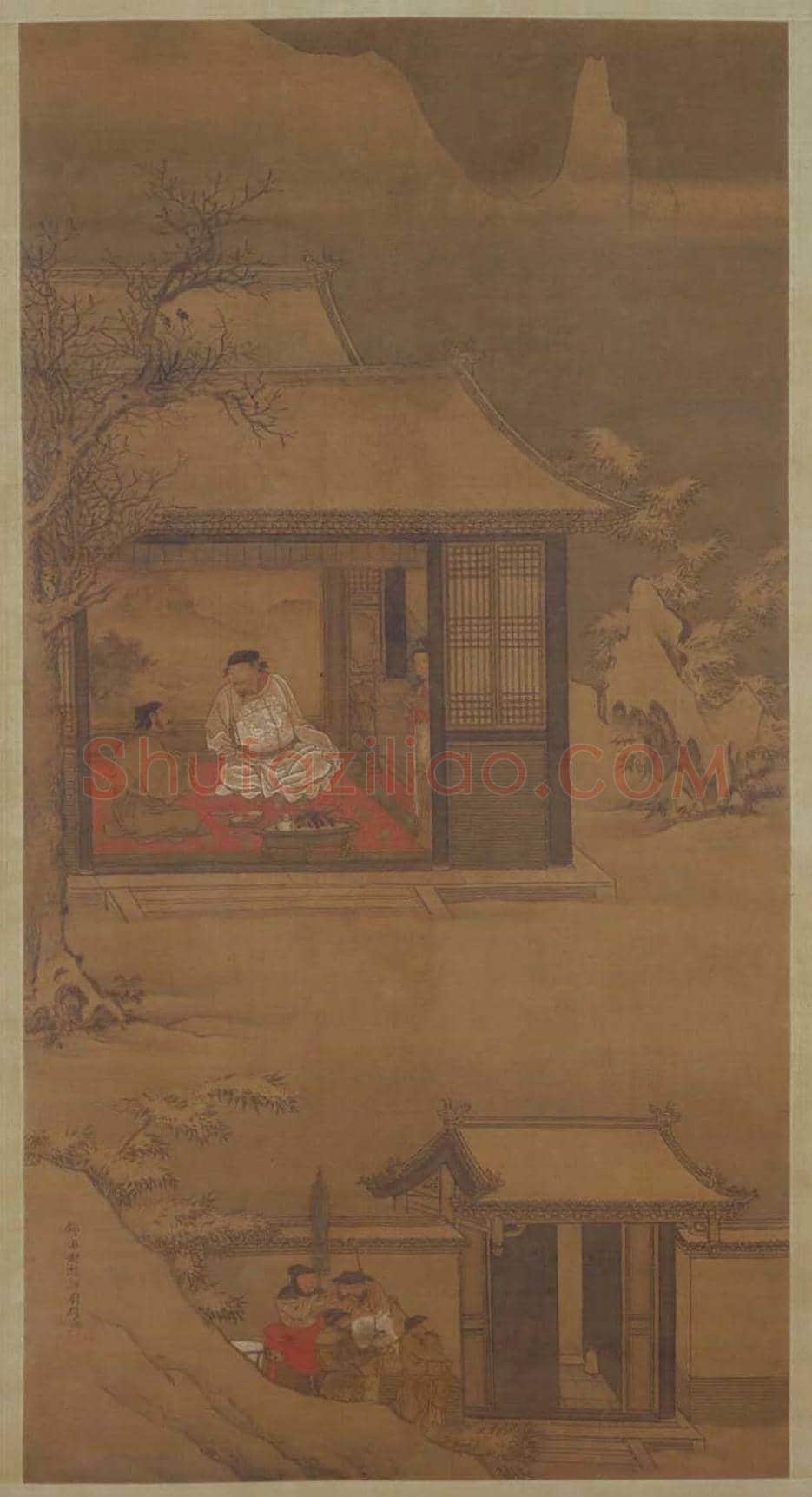 刘俊作品《雪夜访普图》欣赏 | 传世国画赏析