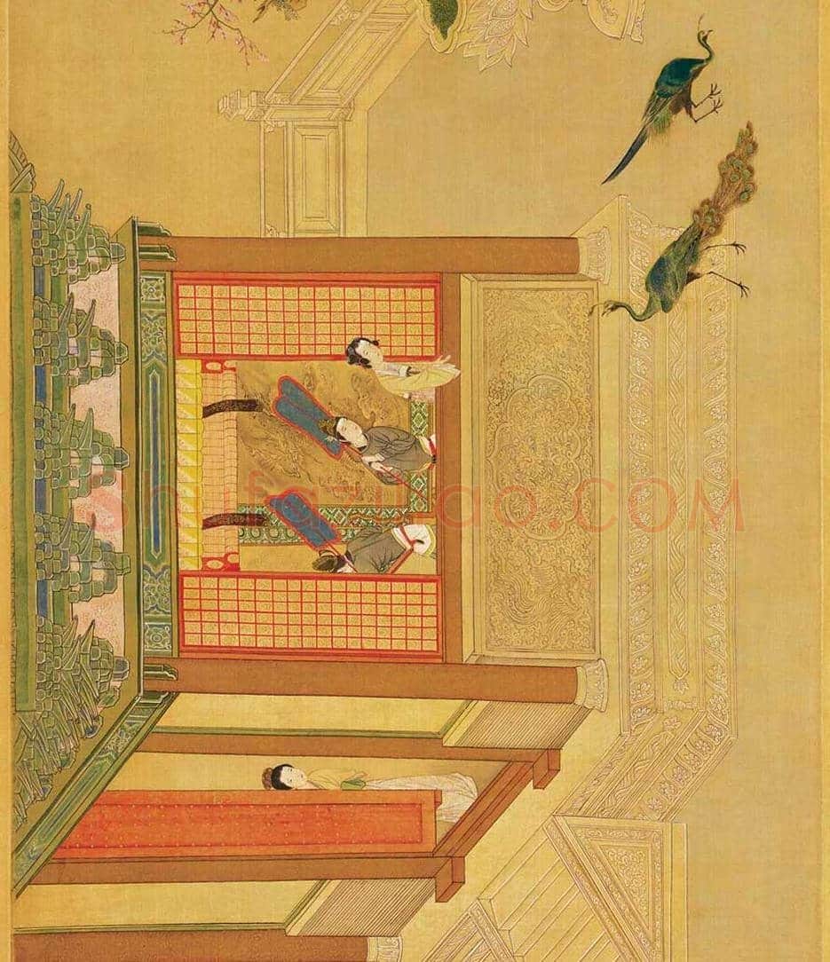 仇英《汉宫春晓》 ,重彩仕女第一长卷 | 著名国画鉴赏