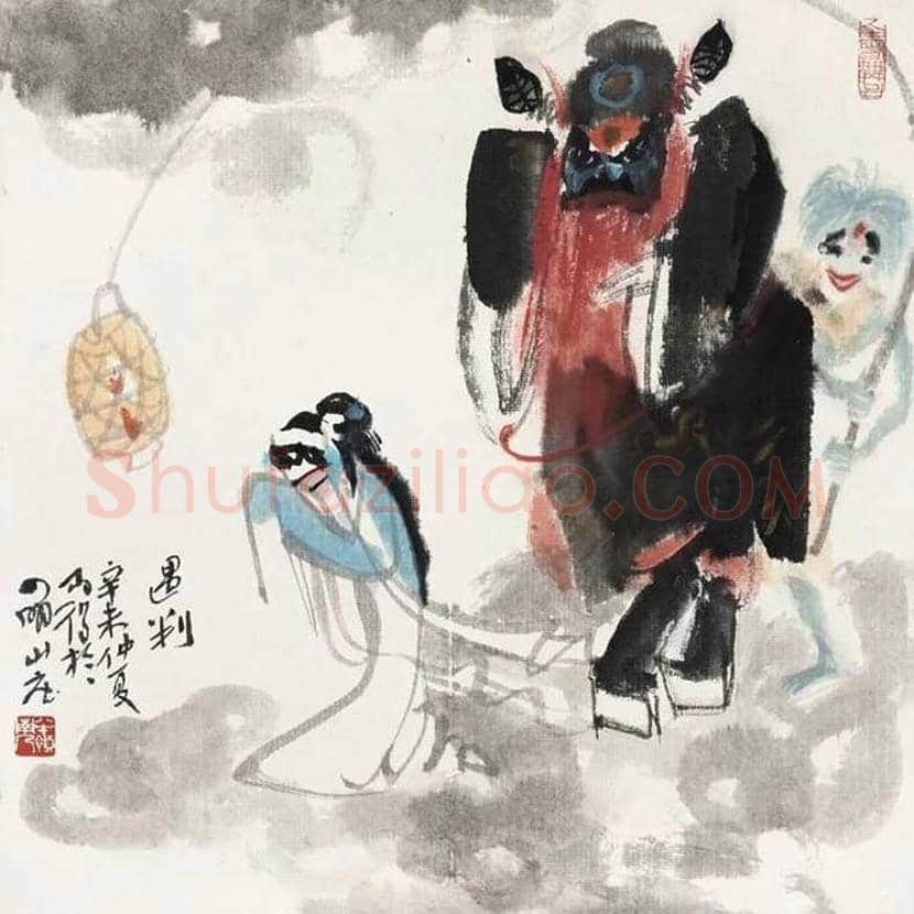 高马得戏曲人物画欣赏 | 书画讲解