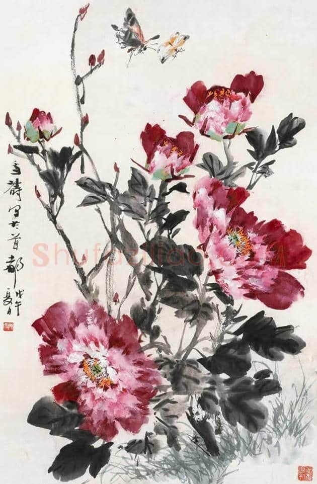王雪涛国画牡丹欣赏 | 书画学堂