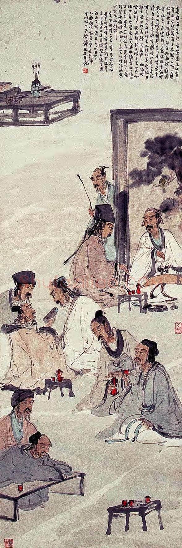 傅抱石人物画大全 | 书画学堂