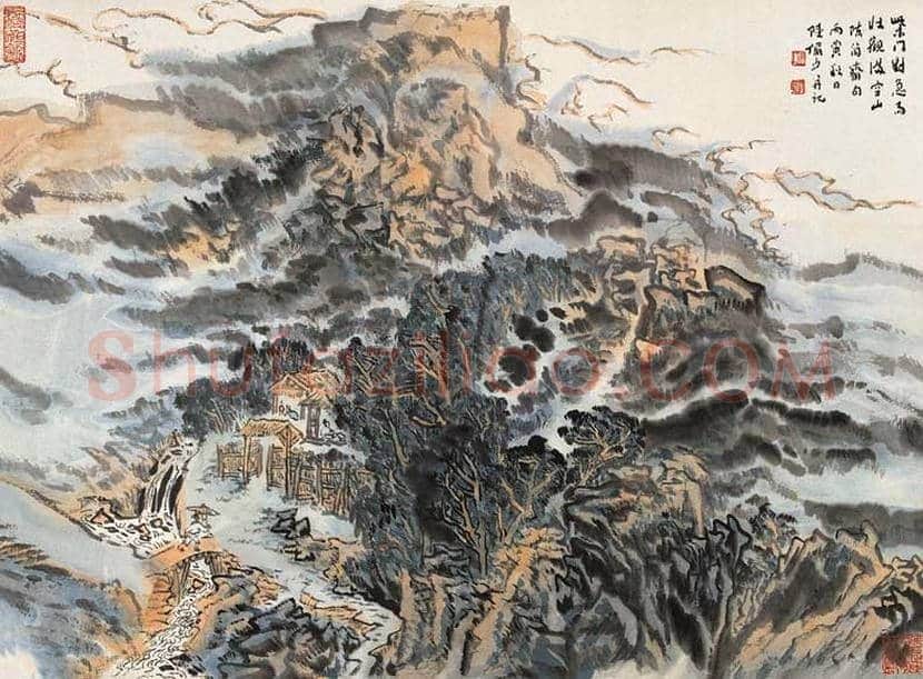陆俨少山水画作品欣赏 | 书画学堂