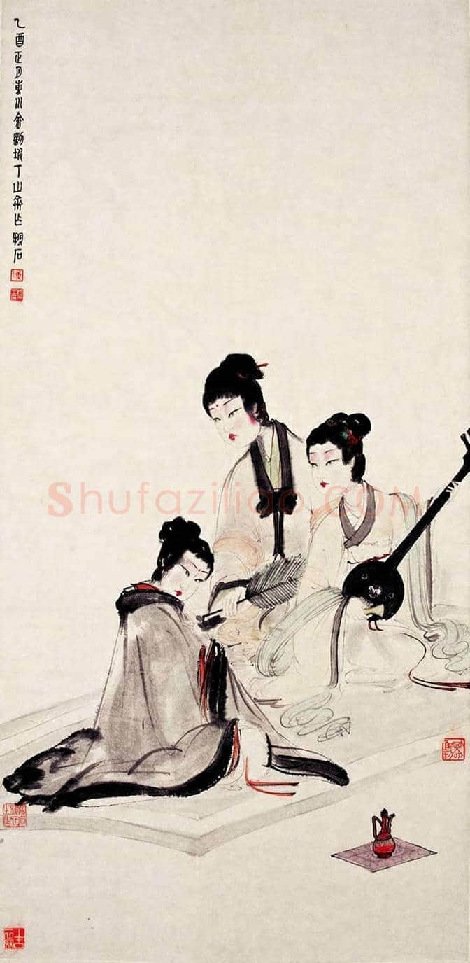 傅抱石人物画大全 | 书画学堂
