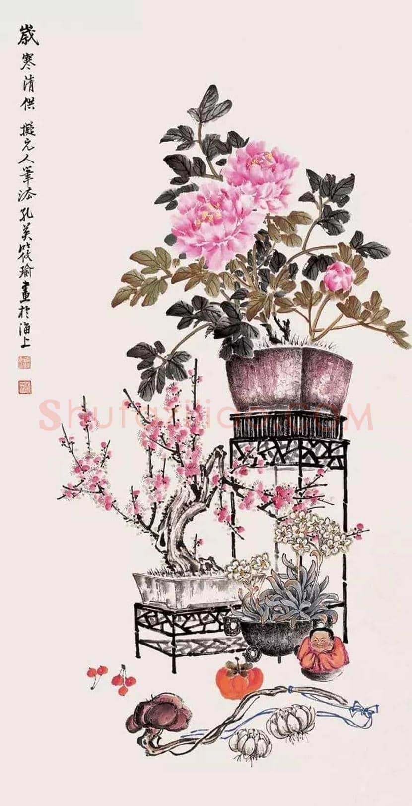孔小瑜博古画欣赏 | 书画百科