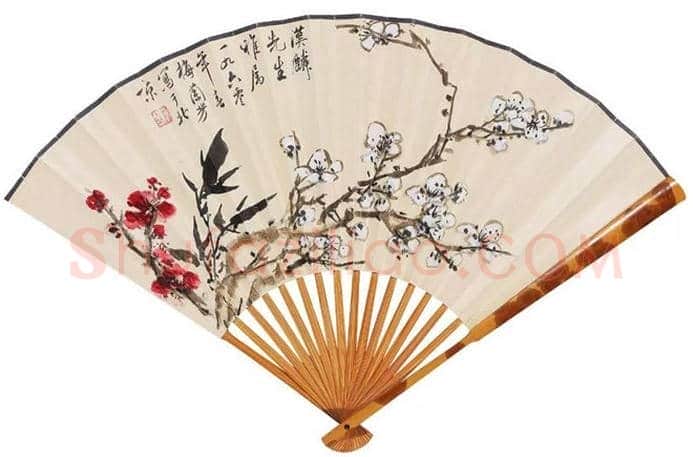 梅兰芳花鸟扇面欣赏,清丽秀雅! | 书画百科