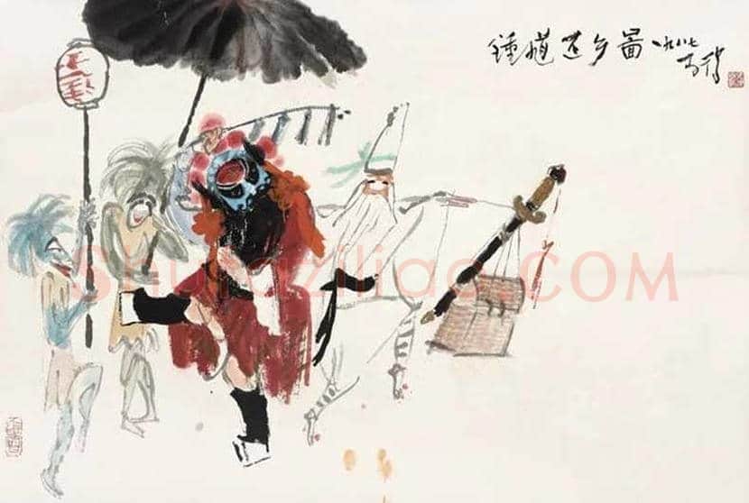 高马得戏曲人物画欣赏 | 书画讲解