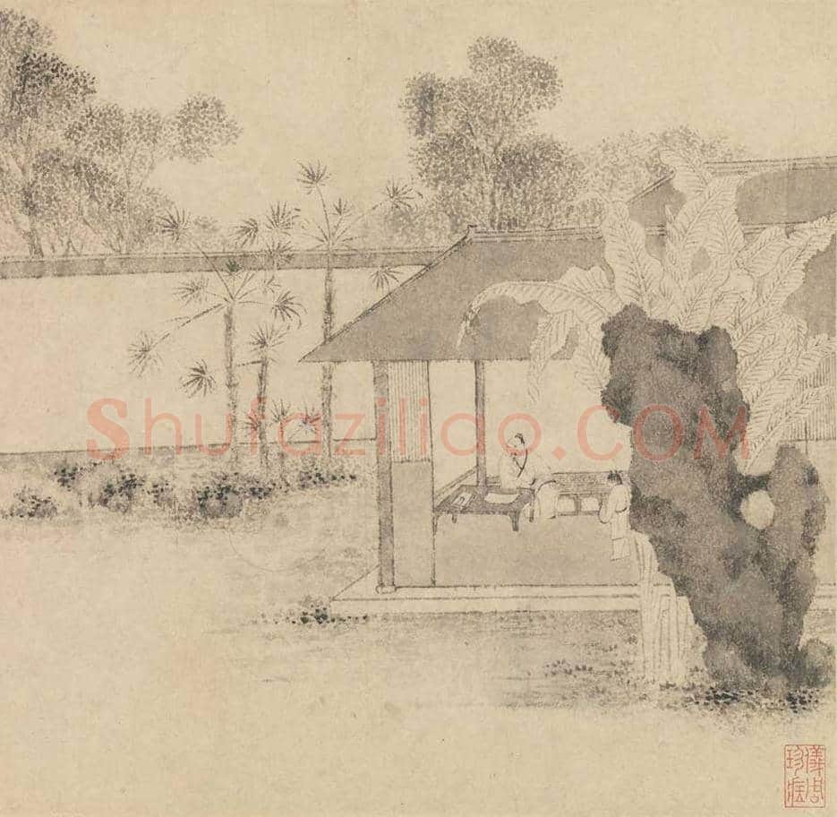 文徵明书画《山水诗画册》图赏 | 传世国画赏析