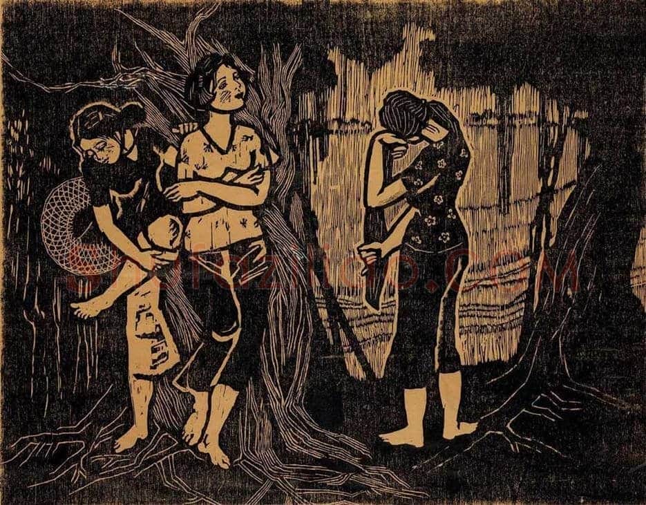 赖少其版画作品欣赏 | 书画百科